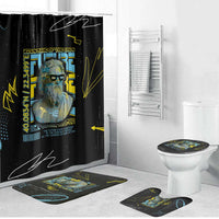 Ancient Greek Zeus Bathroom Set Futuristic Style - Wonder Print Shop