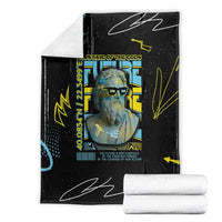 Ancient Greek Zeus Blanket Futuristic Style - Wonder Print Shop