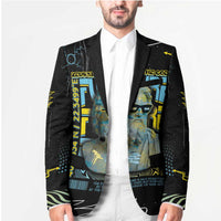 Ancient Greek Zeus Blazer Futuristic Style - Wonder Print Shop