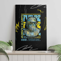 Ancient Greek Zeus Canvas Wall Art Futuristic Style - Wonder Print Shop