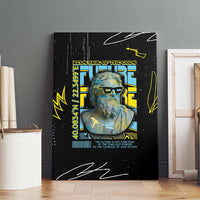 Ancient Greek Zeus Canvas Wall Art Futuristic Style - Wonder Print Shop