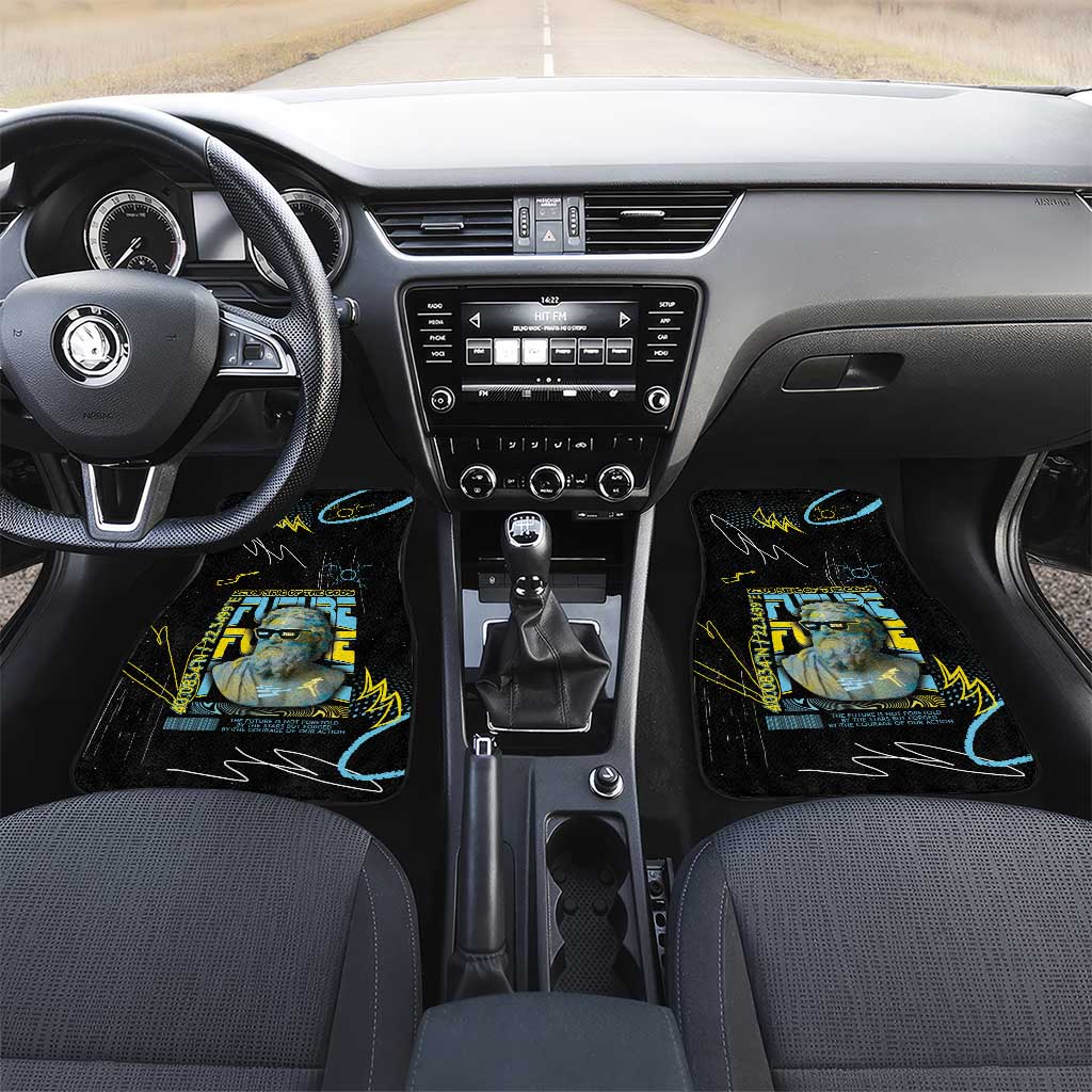 Ancient Greek Zeus Car Mats Futuristic Style - Wonder Print Shop