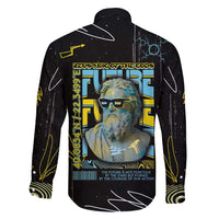 Ancient Greek Zeus Family Matching Long Sleeve Bodycon Dress and Hawaiian Shirt Futuristic Style - Wonder Print Shop