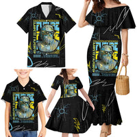 Ancient Greek Zeus Family Matching Mermaid Dress and Hawaiian Shirt Futuristic Style - Wonder Print Shop