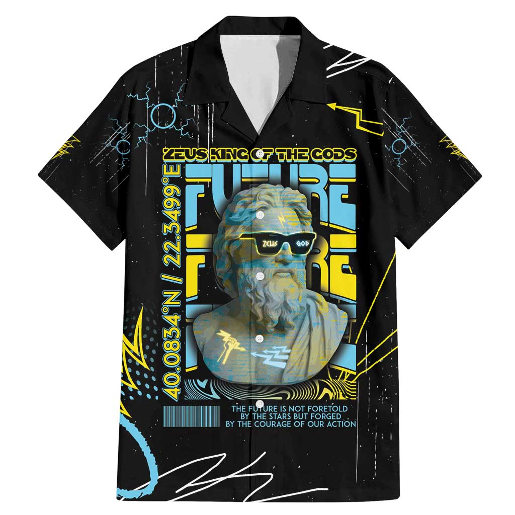 Ancient Greek Zeus Family Matching Mermaid Dress and Hawaiian Shirt Futuristic Style - Wonder Print Shop