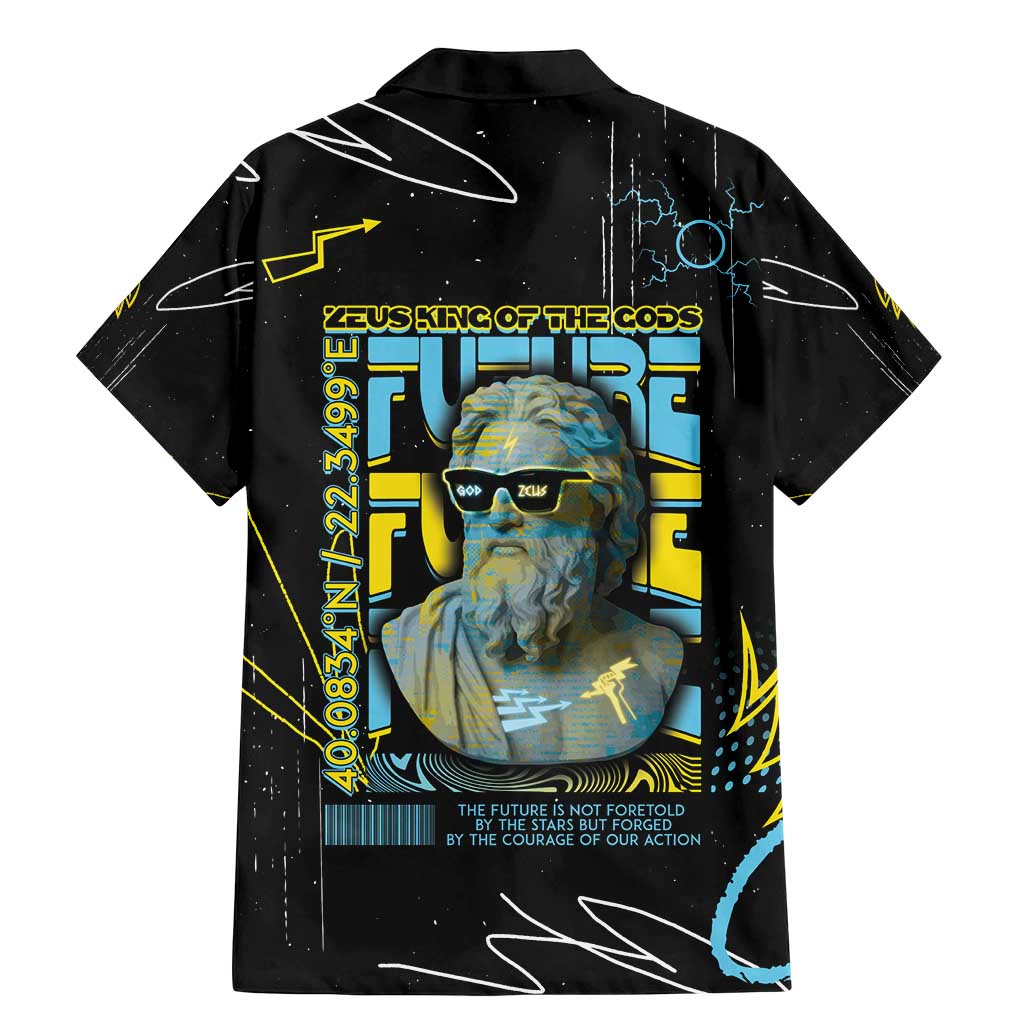 Ancient Greek Zeus Family Matching Mermaid Dress and Hawaiian Shirt Futuristic Style - Wonder Print Shop