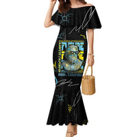 Ancient Greek Zeus Family Matching Mermaid Dress and Hawaiian Shirt Futuristic Style - Wonder Print Shop