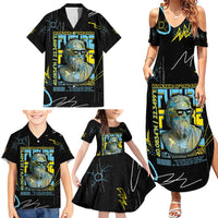 Ancient Greek Zeus Family Matching Summer Maxi Dress and Hawaiian Shirt Futuristic Style - Wonder Print Shop