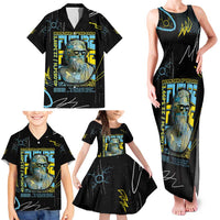Ancient Greek Zeus Family Matching Tank Maxi Dress and Hawaiian Shirt Futuristic Style - Wonder Print Shop