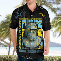 Ancient Greek Zeus Hawaiian Shirt Futuristic Style - Wonder Print Shop