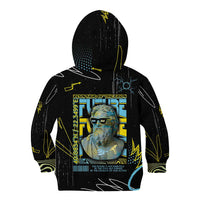 Ancient Greek Zeus Kid Hoodie Futuristic Style - Wonder Print Shop