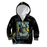 Ancient Greek Zeus Kid Hoodie Futuristic Style - Wonder Print Shop