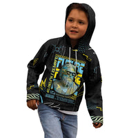 Ancient Greek Zeus Kid Hoodie Futuristic Style - Wonder Print Shop