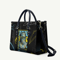 Ancient Greek Zeus Leather Bag Futuristic Style - Wonder Print Shop