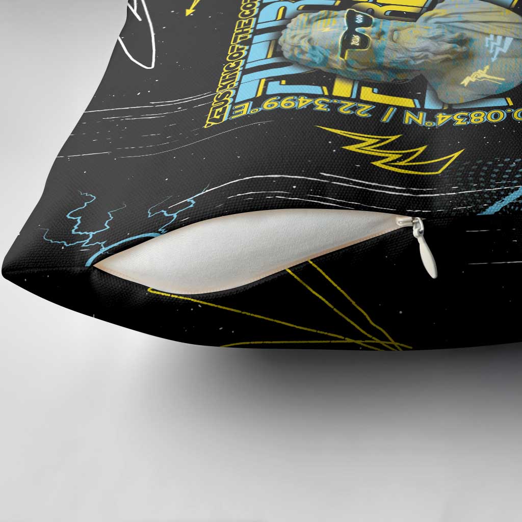 Ancient Greek Zeus Pillow Cover Futuristic Style - Wonder Print Shop