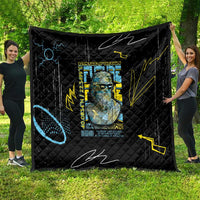 Ancient Greek Zeus Quilt Futuristic Style - Wonder Print Shop