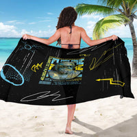 Ancient Greek Zeus Sarong Futuristic Style - Wonder Print Shop