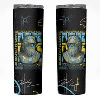 Ancient Greek Zeus Skinny Tumbler Futuristic Style - Wonder Print Shop