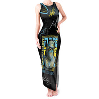 Ancient Greek Zeus Tank Maxi Dress Futuristic Style - Wonder Print Shop