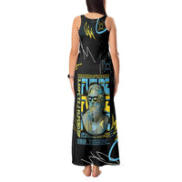 Ancient Greek Zeus Tank Maxi Dress Futuristic Style - Wonder Print Shop