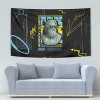 Ancient Greek Zeus Tapestry Futuristic Style - Wonder Print Shop