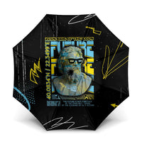 Ancient Greek Zeus Umbrella Futuristic Style - Wonder Print Shop