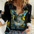 Ancient Greek Zeus Women Casual Shirt Futuristic Style - Wonder Print Shop