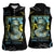 Ancient Greek Zeus Women Sleeveless Polo Shirt Futuristic Style - Wonder Print Shop