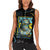 Ancient Greek Zeus Women Sleeveless Polo Shirt Futuristic Style - Wonder Print Shop