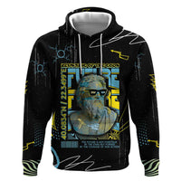 Ancient Greek Zeus Zip Hoodie Futuristic Style - Wonder Print Shop