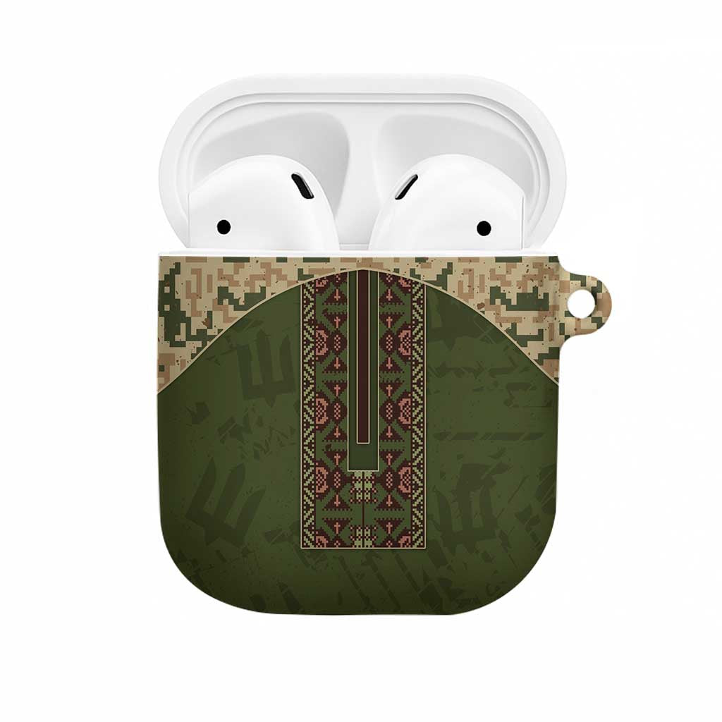 Ukraine Vyshyvanka Motif AirPods Case Ukrainian Military Style - Wonder Print Shop