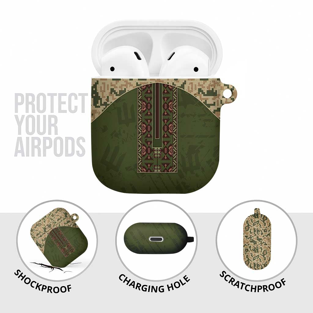 Ukraine Vyshyvanka Motif AirPods Case Ukrainian Military Style - Wonder Print Shop