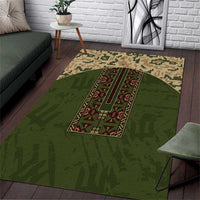 Ukraine Vyshyvanka Motif Area Rug Ukrainian Military Style - Wonder Print Shop