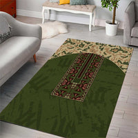 Ukraine Vyshyvanka Motif Area Rug Ukrainian Military Style - Wonder Print Shop