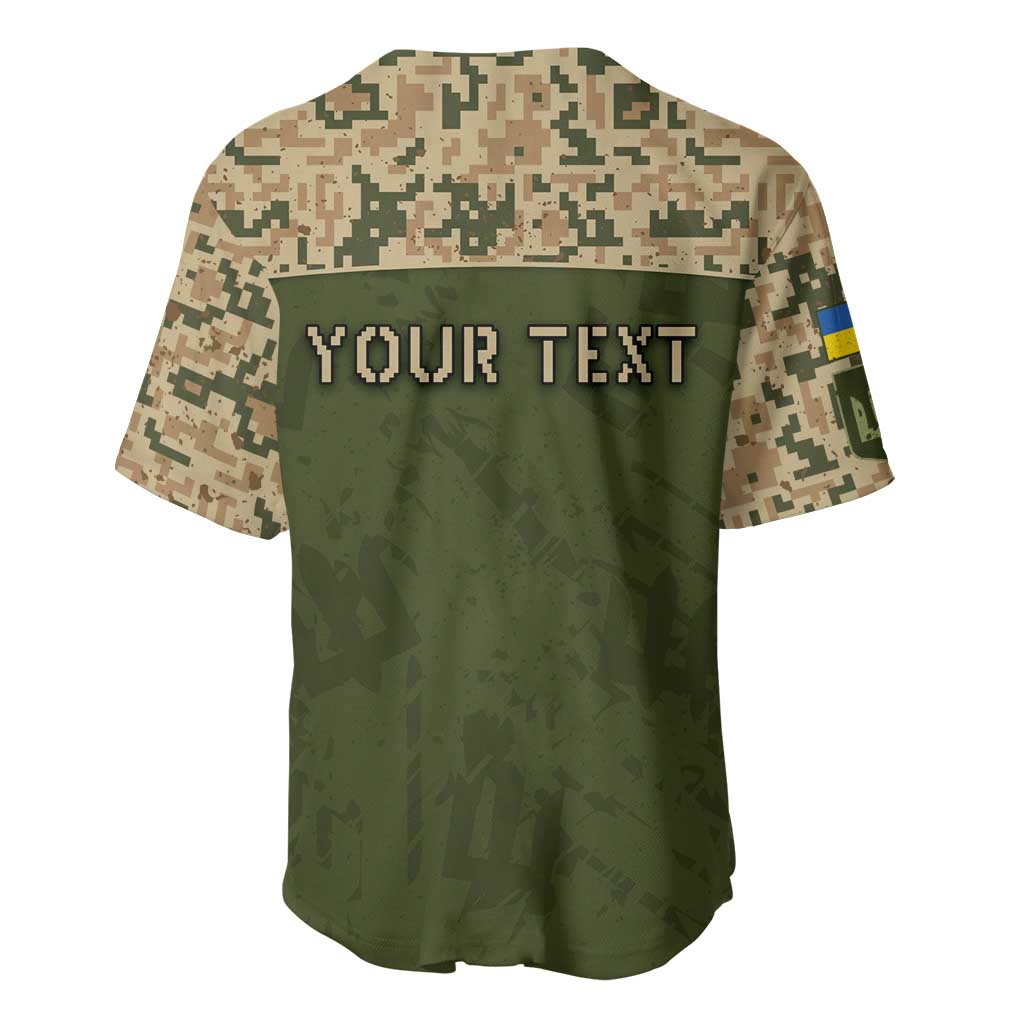 Personalized Ukraine Vyshyvanka Motif Baseball Jersey Ukrainian Military Style - Wonder Print Shop