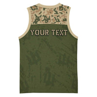 Personalized Ukraine Vyshyvanka Motif Basketball Jersey Ukrainian Military Style - Wonder Print Shop