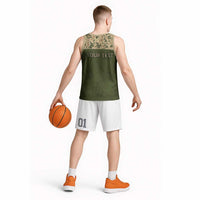 Personalized Ukraine Vyshyvanka Motif Basketball Jersey Ukrainian Military Style - Wonder Print Shop