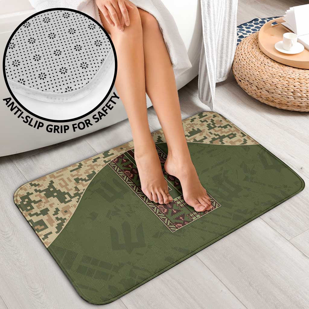 Ukraine Vyshyvanka Motif Bathroom Set Ukrainian Military Style - Wonder Print Shop