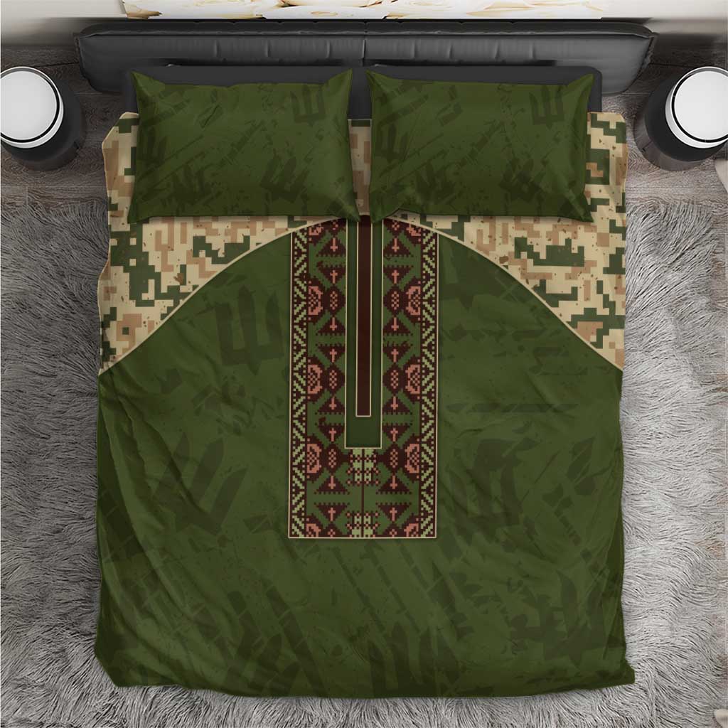 Ukraine Vyshyvanka Motif Bedding Set Ukrainian Military Style - Wonder Print Shop