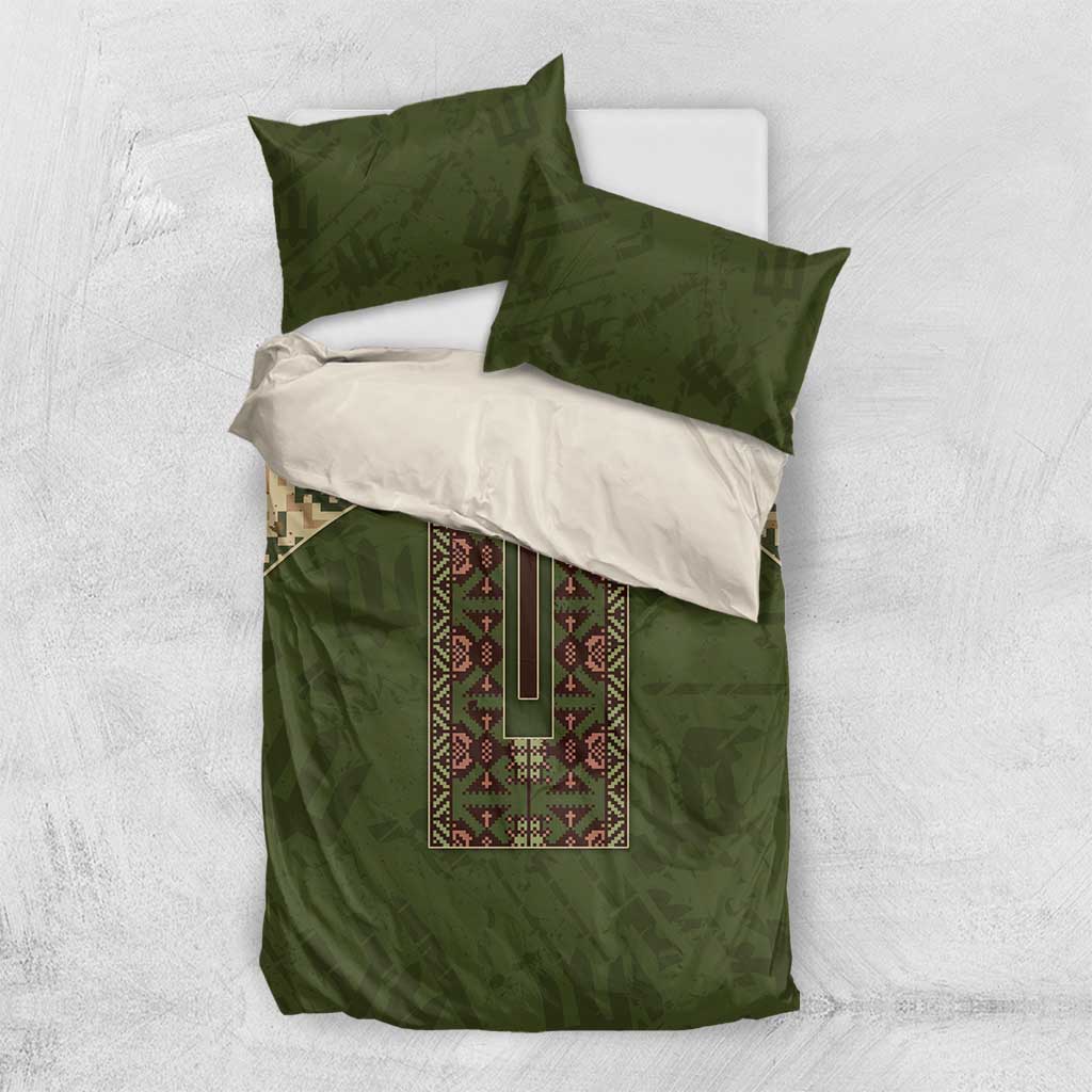 Ukraine Vyshyvanka Motif Bedding Set Ukrainian Military Style - Wonder Print Shop