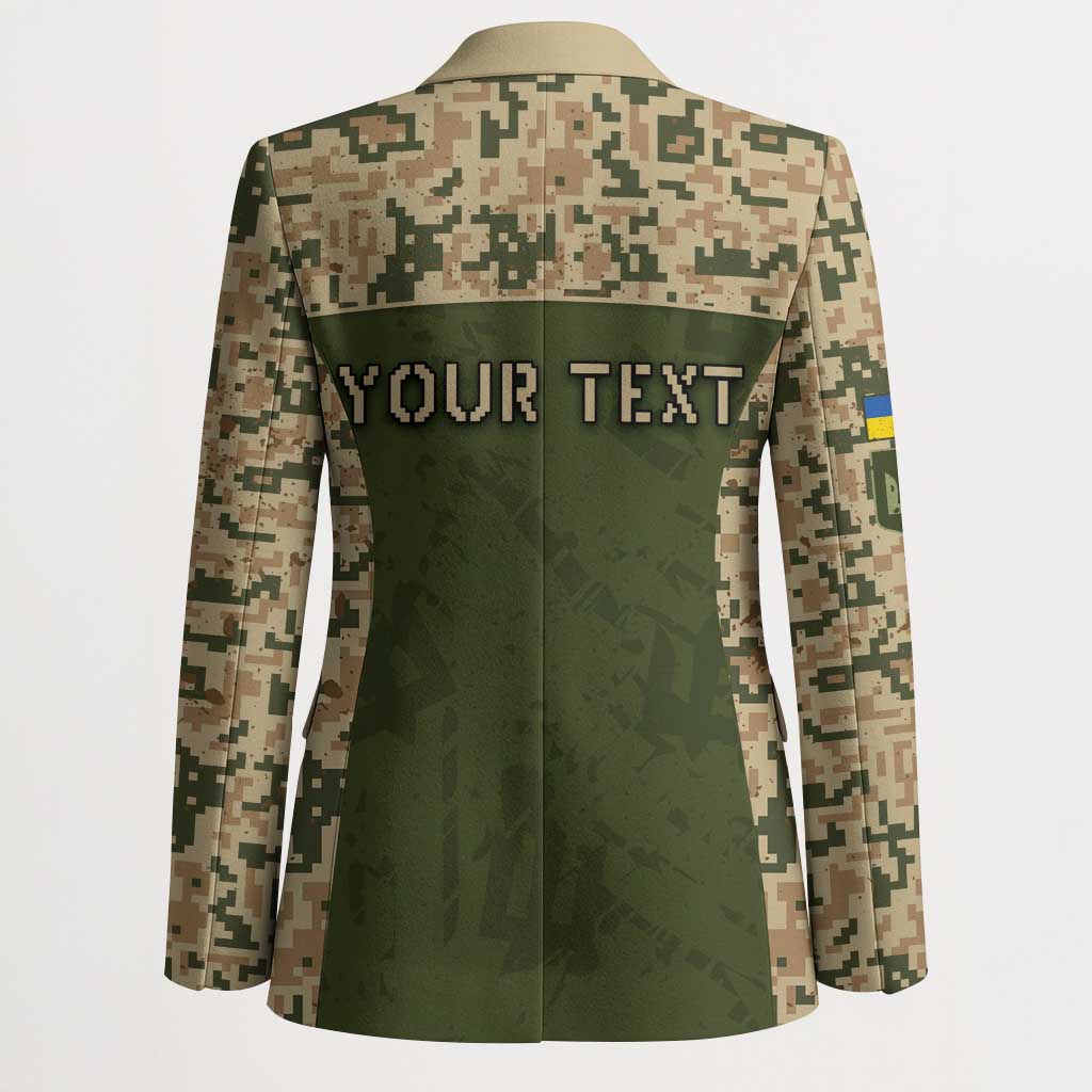 Personalized Ukraine Vyshyvanka Motif Blazer Ukrainian Military Style - Wonder Print Shop