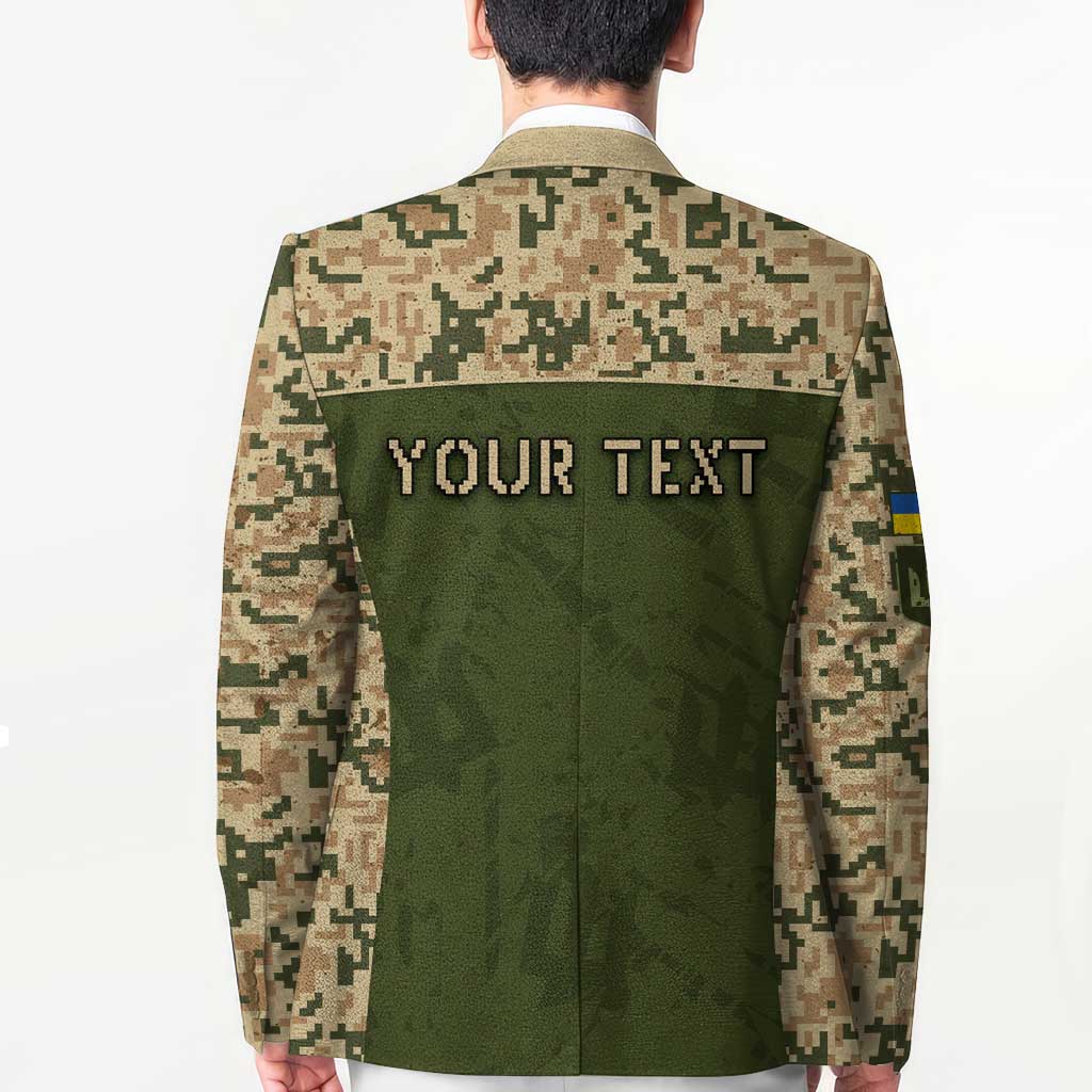 Personalized Ukraine Vyshyvanka Motif Blazer Ukrainian Military Style - Wonder Print Shop