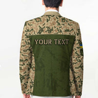 Personalized Ukraine Vyshyvanka Motif Blazer Ukrainian Military Style - Wonder Print Shop