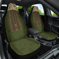 Ukraine Vyshyvanka Motif Car Seat Cover Ukrainian Military Style - Wonder Print Shop