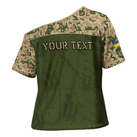 Personalized Ukraine Vyshyvanka Motif Cross Shoulder Shirt Ukrainian Military Style - Wonder Print Shop