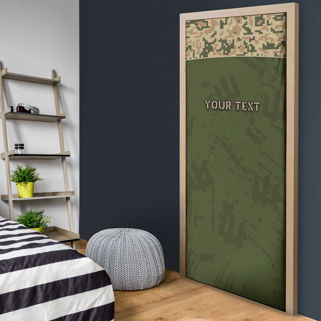 Personalized Ukraine Vyshyvanka Motif Door Cover Ukrainian Military Style - Wonder Print Shop