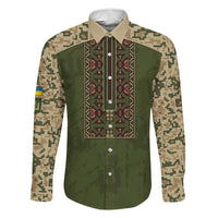 Personalized Ukraine Vyshyvanka Motif Family Matching Summer Maxi Dress and Hawaiian Shirt Ukrainian Military Style - Wonder Print Shop