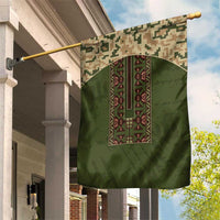 Ukraine Vyshyvanka Motif Garden Flag Ukrainian Military Style - Wonder Print Shop