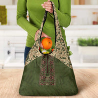 Ukraine Vyshyvanka Motif Grocery Bag Ukrainian Military Style - Wonder Print Shop