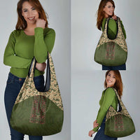 Ukraine Vyshyvanka Motif Grocery Bag Ukrainian Military Style - Wonder Print Shop